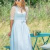 Dirndl RIMSTING (65 cm) babyblau ~ hellblau ~ 30
