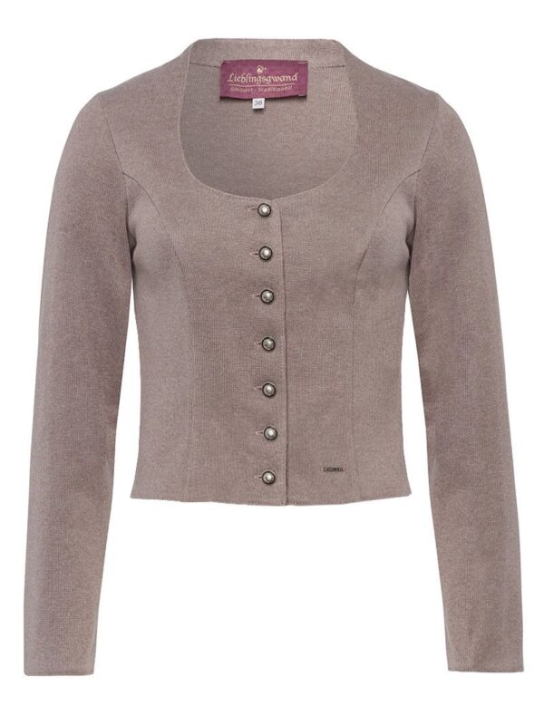 Trachten Strickjacke taupe Achensee 002882 - limitiert ~ 46