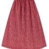 Dirndlschürze mit Rankenmuster (70 cm) ~ rot ~ XL