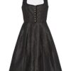 Midi Dirndl 70cm Gastro schwarz Ronja 005599 ~ 46