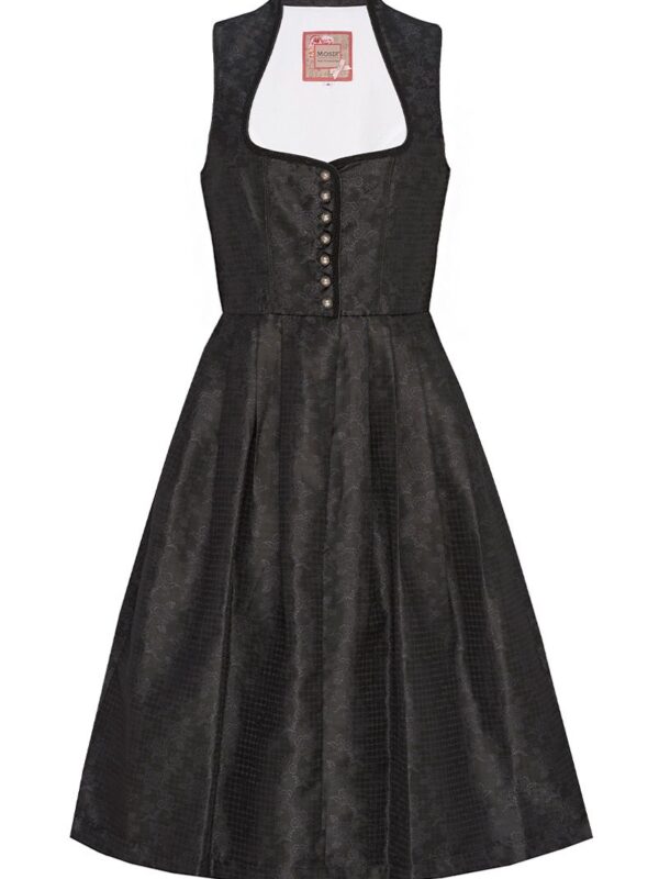 Midi Dirndl 70cm Gastro schwarz Ronja 005599 ~ 46