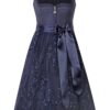 Dirndl THIERSHEIM (65 cm) ~ 46 ~ dunkelblau