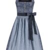 Midi Dirndl 70 cm blaugrau Nouria 016588 ~ 44