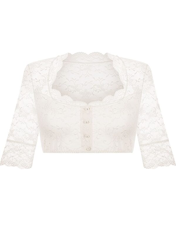 Dirndlbluse creme Stretch Kathi 012898 ~ 38