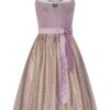 Midi Dirndl 65 cm flieder taupe Sina 014680 ~ 40