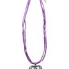 Collier mit Herzanhänger 000156 ~ lila