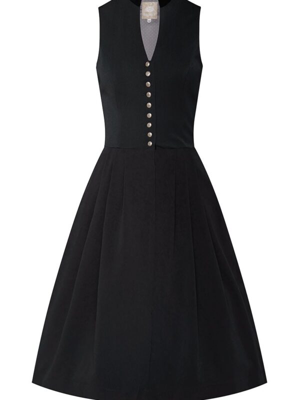 Midi Dirndl 65 cm Gastro schwarz Viona 006944 ~ 48
