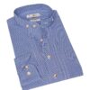 Trachtenhemd langarm blau kariert Leon slimfit 011071 ~ XXL