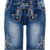 Damen Trachtenjeans kurz blau Stretch Franziska 005131 ~ 34