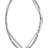 Collier mit Edelweissanhänger 000157 ~ grau