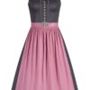 Midi Dirndl 65 cm grau altrosa Lena 010367 ~ 30