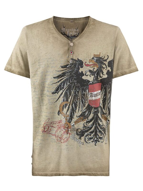 Trachtenshirt oliv Franz Austria 012724 ~ M