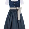 Kinder Dirndl blau Samt Caroline 015896 ~ 116