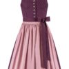 Midi Dirndl 65 cm beere altrosa Luise 010971 ~ 34
