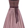 Dirndl lang 80 cm aubergine Stretch Martha 015474 ~ 52