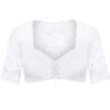 Dirndlbluse Spitze weiß Stretch Verena 012892 ~ 36