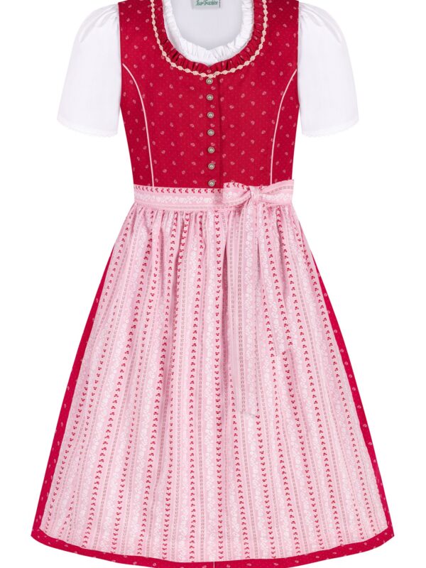 Kinderdirndl CONNY ~ 140 ~ rot