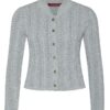Trachten Strickjacke hellgrau Franzi 009526 ~ 44