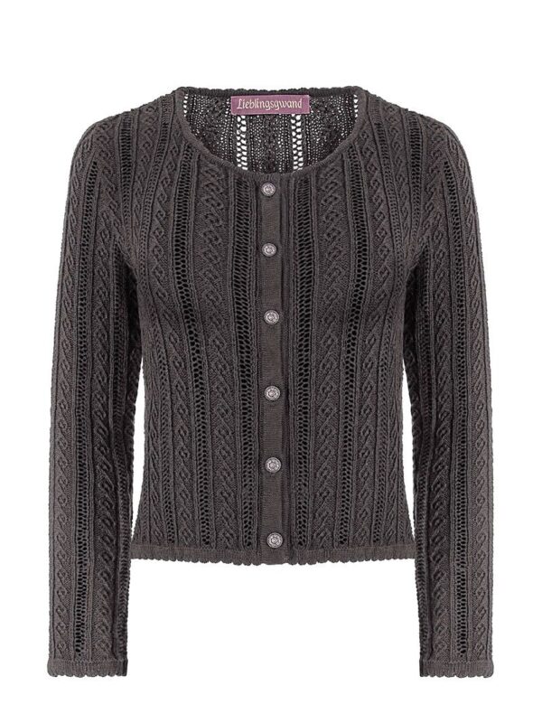 Trachten Strickjacke grau Lisa 015925 ~ 34