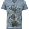Trachtenshirt rauchblau Rebel Soul 011091 ~ M
