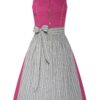 Midi Dirndl 65 cm beere grau Matilda 007858 ~ 34