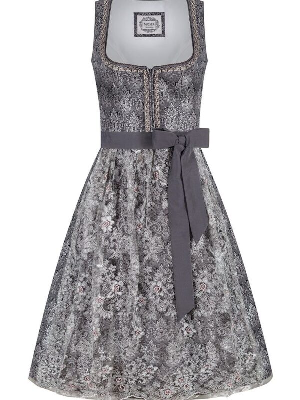 Midi Dirndl 65 cm silber Matilda 010221 ~ 38