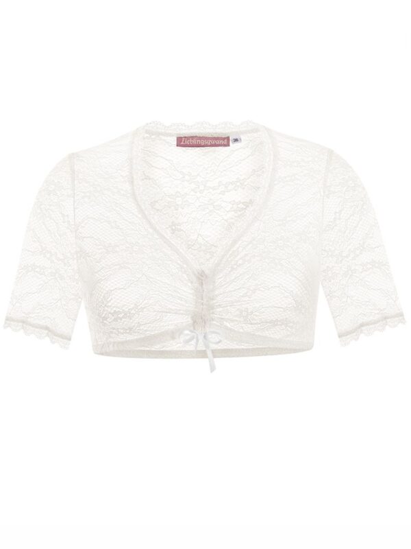 Dirndlbluse Spitze creme Stretch Marlen 015175 ~ 34