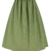 Dirndlschürze dezent gemustert (70 cm) ~ M ~ oliv