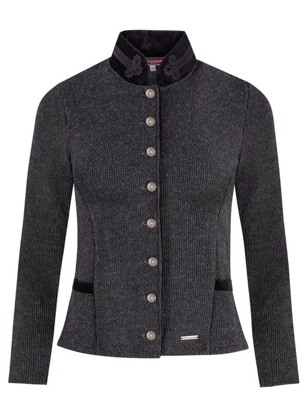 Trachten Strickjacke anthrazit Magdalena 013808 ~ 38