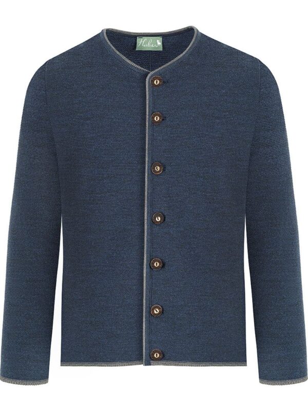 Trachten Strickjacke blau grau Aloisius 015291 ~ 58