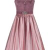 Midi Dirndl 70 cm mauve altrosa Samt Pascal 015079 ~ 46