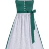 Dirndl lang 85 cm dunkelgrün weiß Melinda 014670 ~ 42