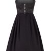 Dirndl lang 85 cm Gastro schwarz Nicki ~ 48