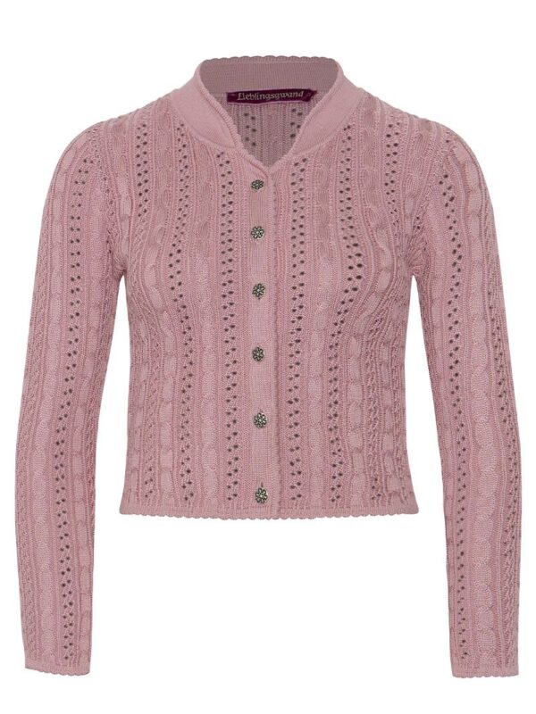 Trachten Strickjacke altrosa Franzi 009531 ~ 38