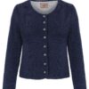 Trachten Strickjacke dunkelblau Franziska 014419 ~ 30
