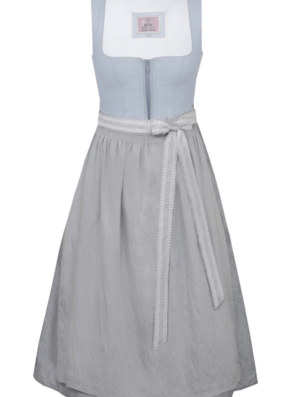 Dirndl ORNBAU (65 cm) ~ 38 ~ hellblau-grau