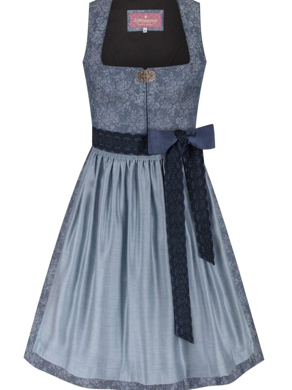 Dirndl BERGSEE (65 cm) ~ 42 ~ blaugrau
