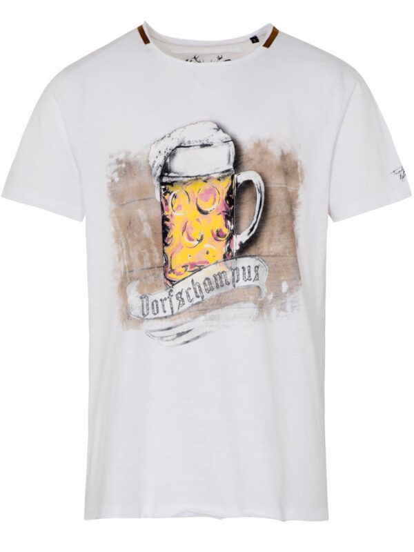 Trachtenshirt DORFSCHAMPUS ~ weiß ~ 4XL