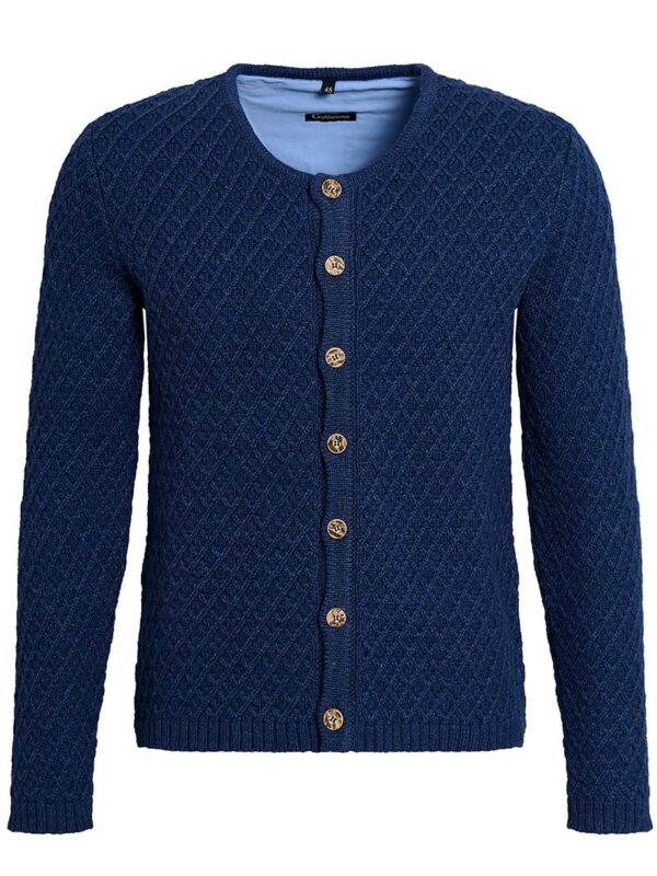 Trachten Strickjacke dunkelblau Xaver 012180 ~ 46