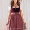 Dirndl AMORBACH (65 cm) ~ 40 ~ dunkelrot