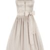 Hochzeitsdirndl midi 70 cm creme Ceana 014208 ~ 48