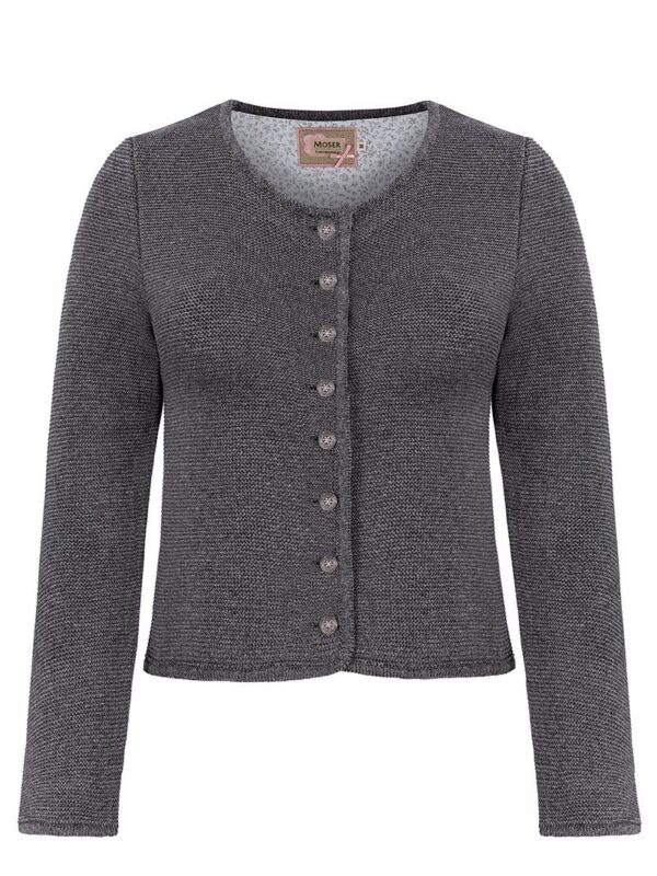 Trachten Strickjacke grau Franziska 014420 ~ 34