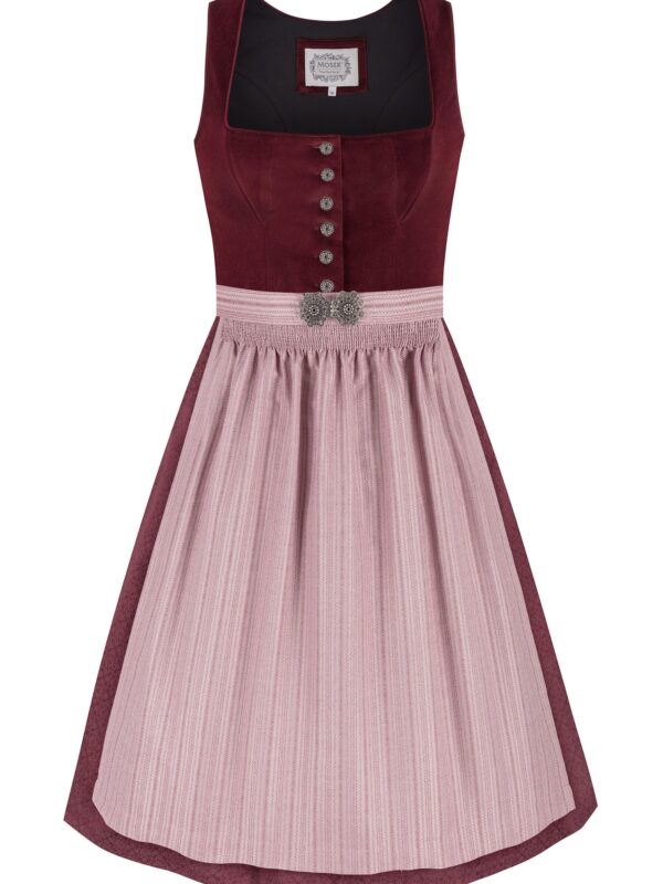 Dirndl ROSANNA (65 cm) ~ 48 ~ dunkelrot