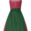 Mini Dirndl 60 cm rot grün Laureen 009197 ~ 36
