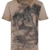 Trachtenshirt kurzarm hellbraun 'Urban Tracht' Bryce 003792 ~ S