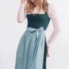 Midi Dirndl 65 cm dunkelgrün mint Frieda 016557 ~ 48