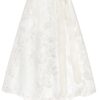 Dirndlschürze aus Blumenspitze (65 cm) ~ L ~ creme