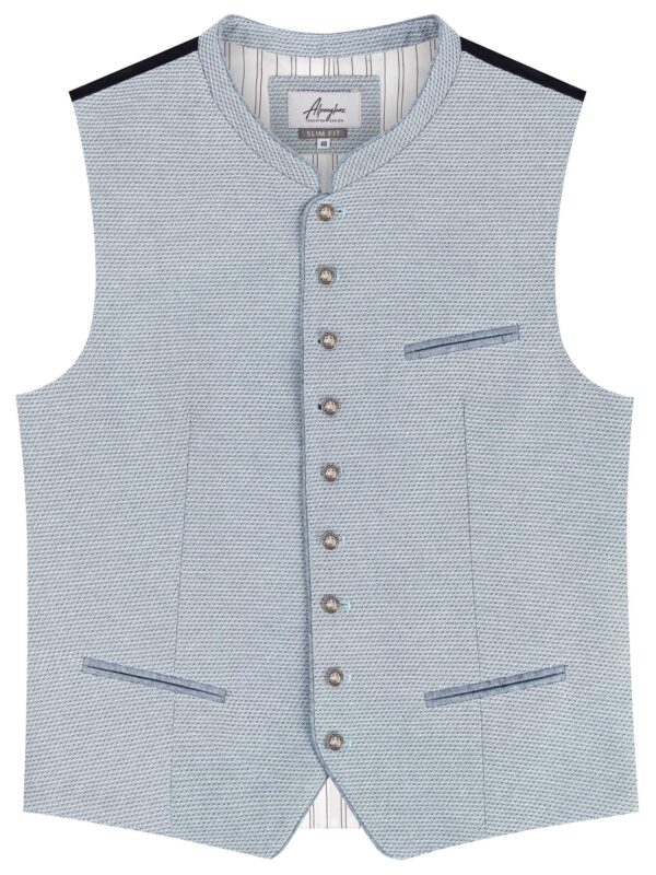 Trachtenweste JOEL (slim fit) ~ 54 ~ hellblau