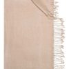 Trachtentuch 70 x 200 cm beige mit Fransen 002958