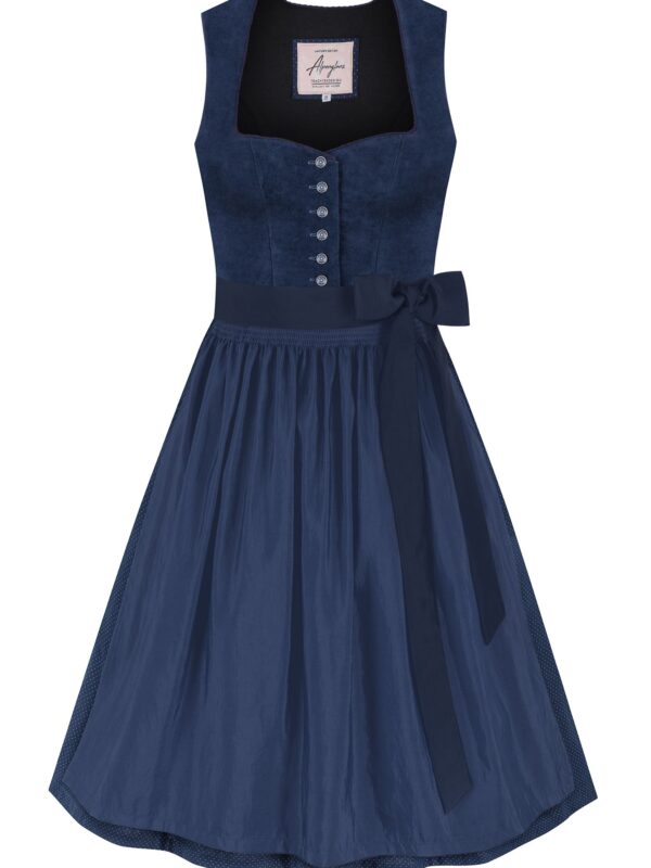 Dirndl TEGERNSEE (65 cm) ~ dunkelblau ~ 36